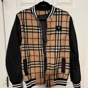 Plaid wind breaker